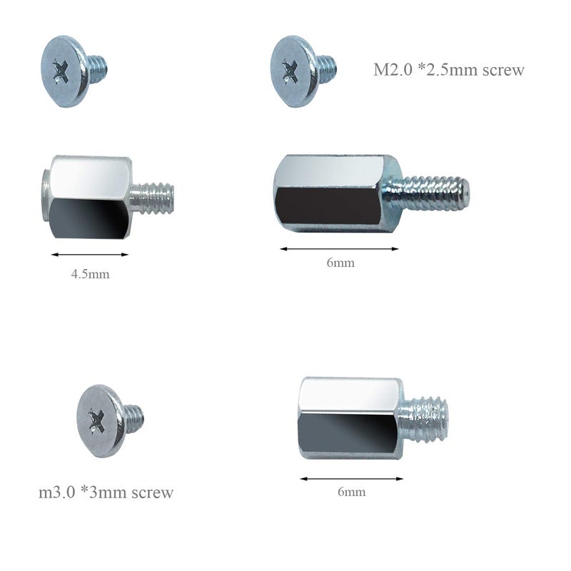 SGTKJSJS m.2 ssd Screws Kit, Nvme M2 Screws Suitable for Asus ASRock Gigabyte MSI Motherboard & Nvme SSD - Image 2